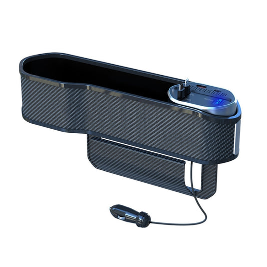 Digital Display Multifunctional Super Fast Charging Car Seat Gap Storage Box, Model: Without Wireless Charging by buy2fix