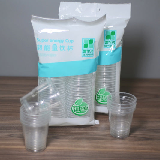 50pcs /Pack 180ml Disposable Cup Transparent PP Thickened Aviation Water Cup - Vacuum Thermoses & Cups by buy2fix | Online Shopping UK | buy2fix