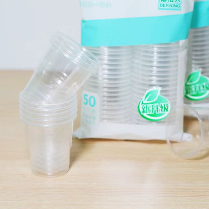 50pcs /Pack 180ml Disposable Cup Transparent PP Thickened Aviation Water Cup - Vacuum Thermoses & Cups by buy2fix | Online Shopping UK | buy2fix