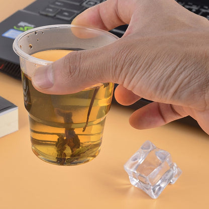 50pcs /Pack 180ml Disposable Cup Transparent PP Thickened Aviation Water Cup - Vacuum Thermoses & Cups by buy2fix | Online Shopping UK | buy2fix