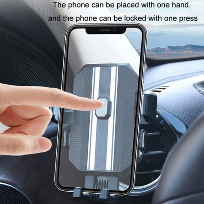 Knob Type Car Air Conditioner Air Outlet Navigation Mobile Phone Holder(Grey) by buy2fix