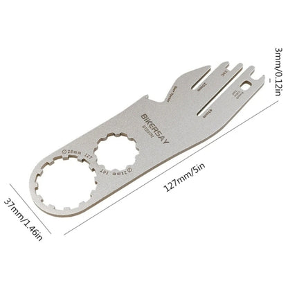 BIKERSAY BT039M 7 In 1 Bicycle Disc Brake Piece Correction Multifunction Wrench Repair Tools - Maintenance tools by BIKERSAY | Online Shopping UK | buy2fix