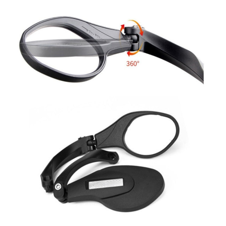 Motorcycle Wide View Rear View Mirror Bicycle Reflector, Color: Round Left - Side Mirrors by buy2fix | Online Shopping UK | buy2fix