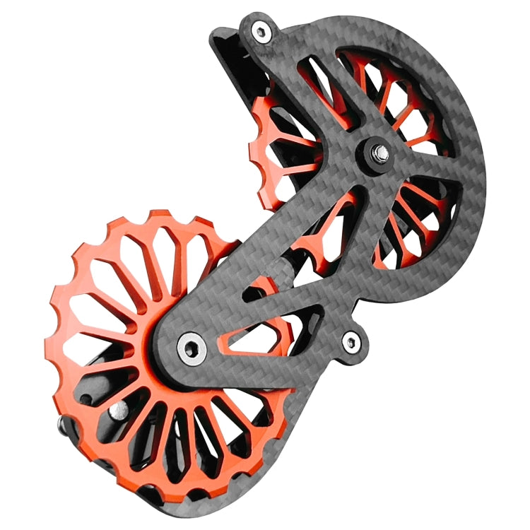 Carbon Fiber Guide Wheel For Road Bike Bicycle Bearing Rear Derailleur Guide Wheel Parts, Model Number: SD2 Red by BIKERSAY