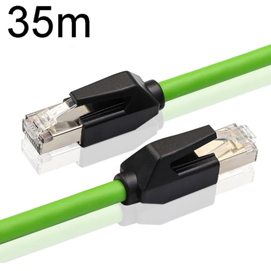 35m CAT6 Double Shielded Gigabit Industrial Cable Vibration-Resistant And Highly Flexible Drag Chain Cable