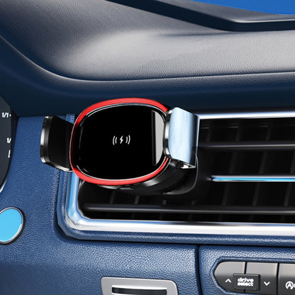 15W Car Wireless Charging Bracket Auto Induction Electric Navigation Bracket(Red) by buy2fix