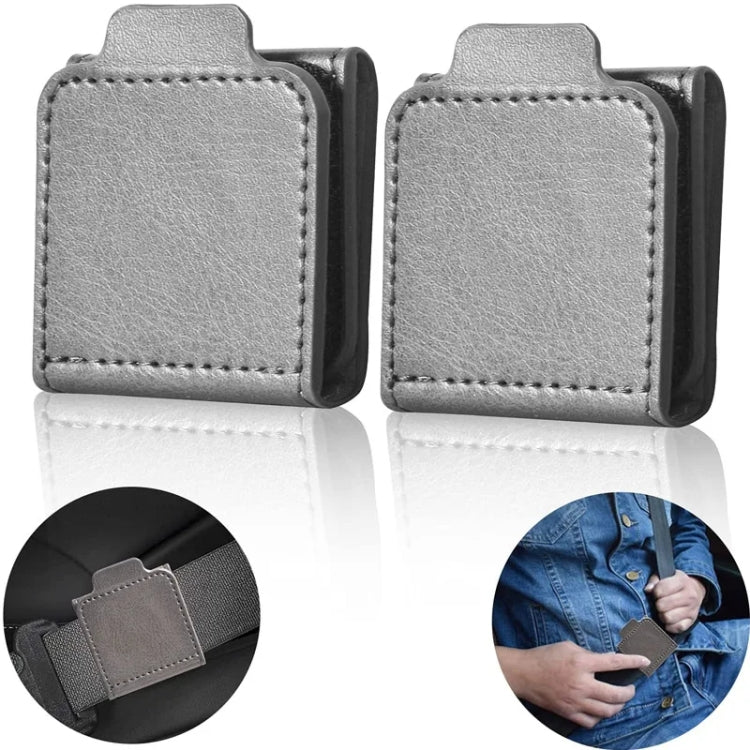1pair Child and Adult Car Seat Belt Anti-strangle Adjuster(Gray) by buy2fix