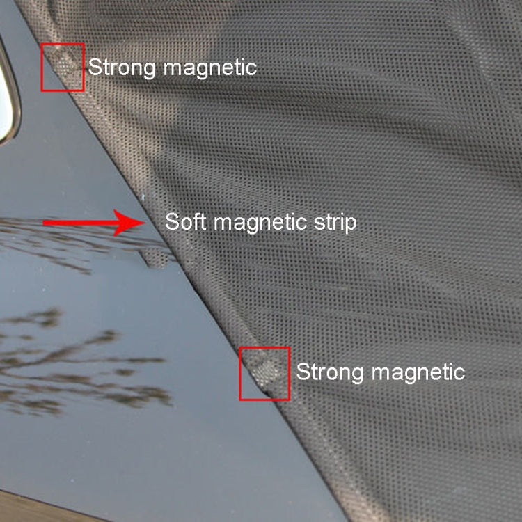 M 156 x 150cm Car Tailgate Anti-Mosquito And Insect Screens Trunk Magnetic Sunscreen Mosquito Net by buy2fix