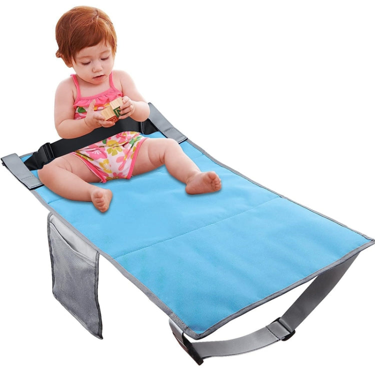 79 x 44cm Kids Airplane Seat Extender Portable Travel Seat Cushion(Blue) by buy2fix