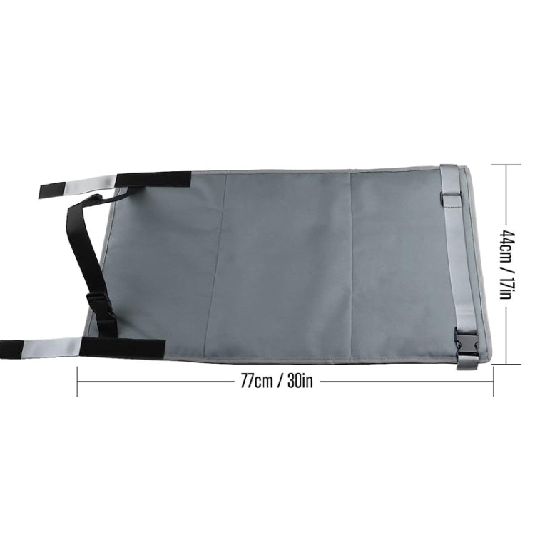 79 x 44cm Kids Airplane Seat Extender Portable Travel Seat Cushion(Gray) by buy2fix