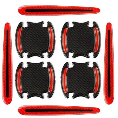 8pcs/set Car Door Handle Rearview Mirror Safety Warning Protective Reflective Sticker, Color: Red - Warning Sticker by buy2fix | Online Shopping UK | buy2fix
