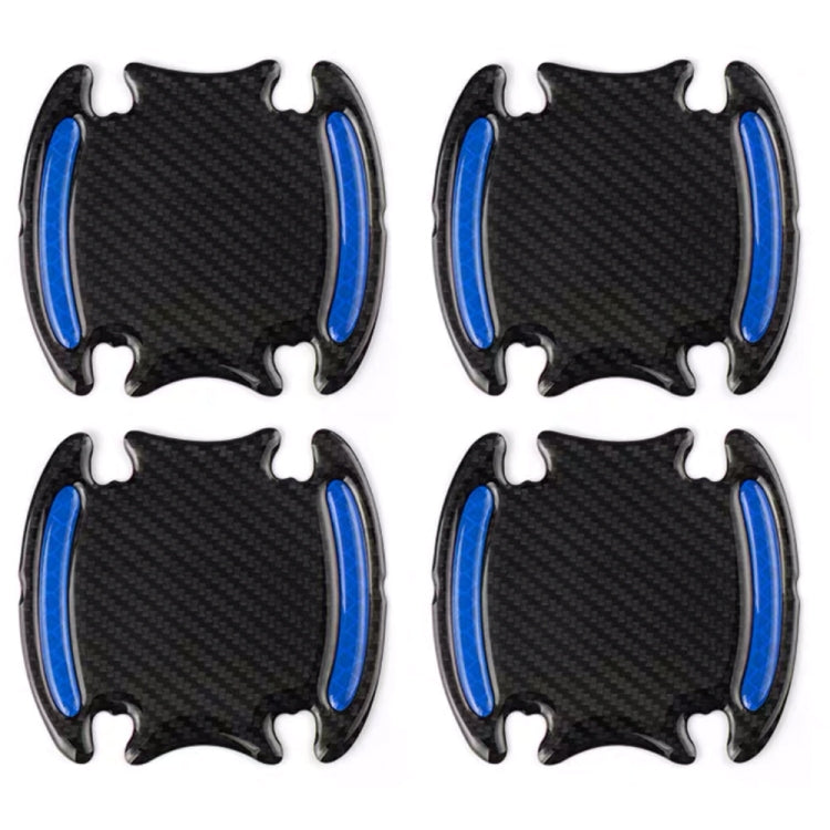 8pcs/set Car Door Handle Rearview Mirror Safety Warning Protective Reflective Sticker, Color: Blue by buy2fix