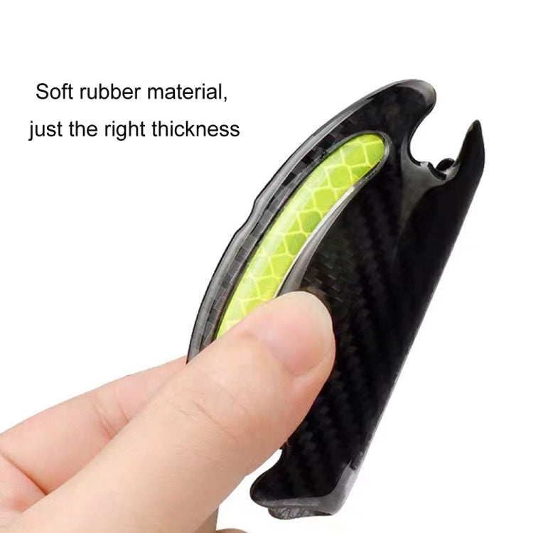 8pcs/set Car Door Handle Rearview Mirror Safety Warning Protective Reflective Sticker, Color: White by buy2fix