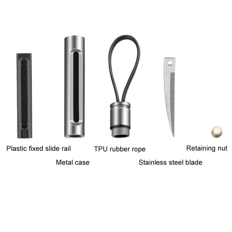 Mini Outdoor Portable Multi-functional Detachable Express Keychain, Color: Golden by buy2fix