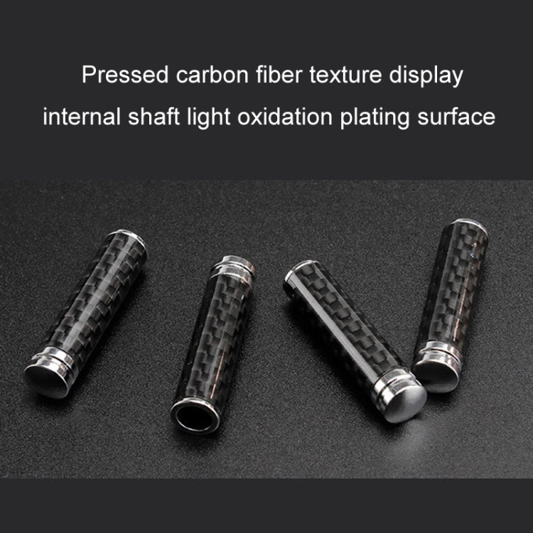 4pcs/set Carbon Fiber Door Interior Deadbolt Trim Cover - Others by buy2fix | Online Shopping UK | buy2fix