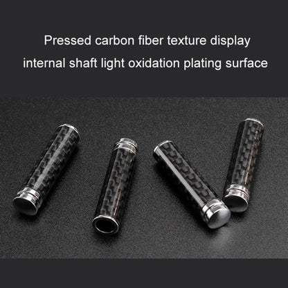 4pcs/set Carbon Fiber Door Interior Deadbolt Trim Cover - Others by buy2fix | Online Shopping UK | buy2fix