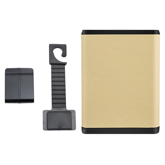 Multifunctional Car Dustbin Car Seatback Door Hanging Storage Box(Beige) by buy2fix