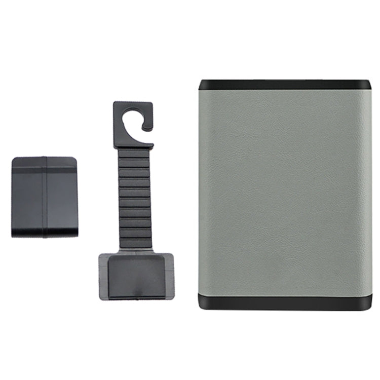 Multifunctional Car Dustbin Car Seatback Door Hanging Storage Box(Gray) by buy2fix