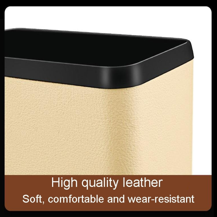 Multifunctional Car Dustbin Car Seatback Door Hanging Storage Box(Beige) by buy2fix