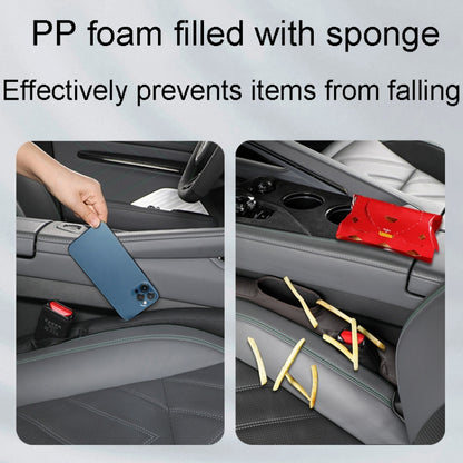 1pair Car Seat Storage Organizer Seat Anti Leakage Seam Fillers(Black) by buy2fix