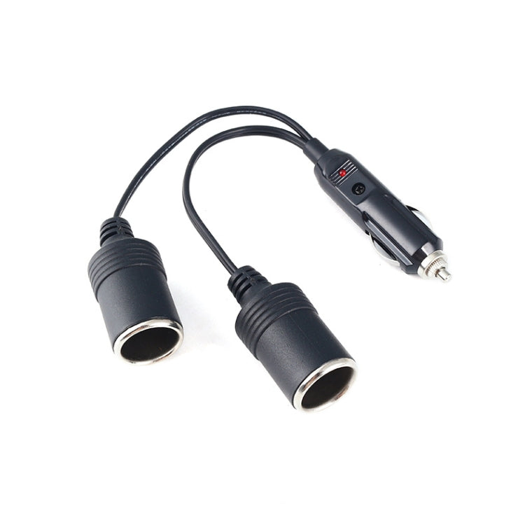 Copper Car Cigarette Lighter Extension 12/24V 10A General 1 Drag 2 Car Charging - Cigar Socket by buy2fix | Online Shopping UK | buy2fix