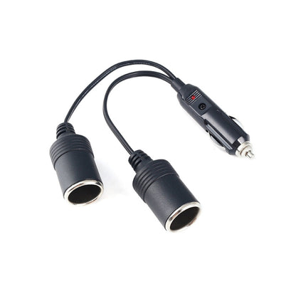 Copper Car Cigarette Lighter Extension 12/24V 10A General 1 Drag 2 Car Charging - Cigar Socket by buy2fix | Online Shopping UK | buy2fix