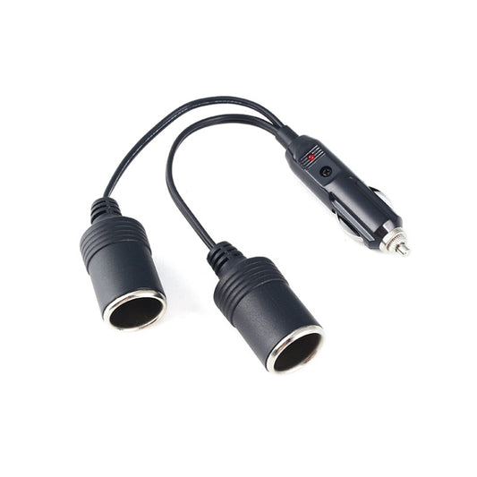 Copper Car Cigarette Lighter Extension 12/24V 10A General 1 Drag 2 Car Charging - Cigar Socket by buy2fix | Online Shopping UK | buy2fix