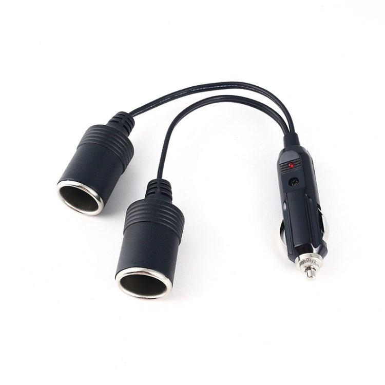 Copper Car Cigarette Lighter Extension 12/24V 10A General 1 Drag 2 Car Charging - Cigar Socket by buy2fix | Online Shopping UK | buy2fix
