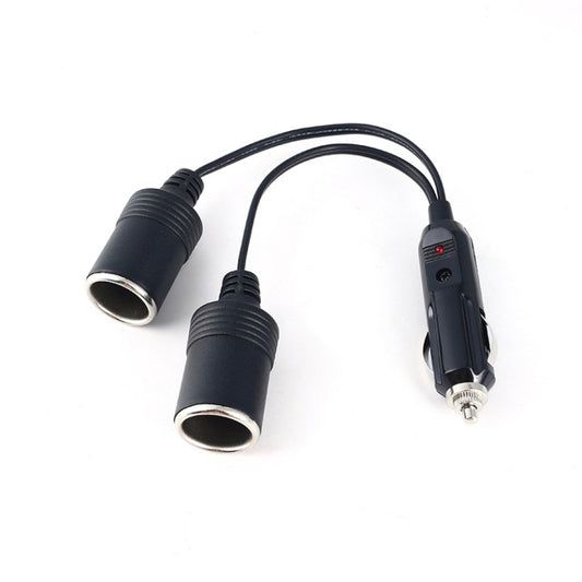 Copper Car Cigarette Lighter Extension 12/24V 10A General 1 Drag 2 Car Charging - Cigar Socket by buy2fix | Online Shopping UK | buy2fix