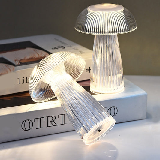 Mushroom Ambient Light Electronic Jellyfish Table Lamp Bedside Night Light 9.4 x 13.7cm(Warm White) - Night Lights by buy2fix | Online Shopping UK | buy2fix