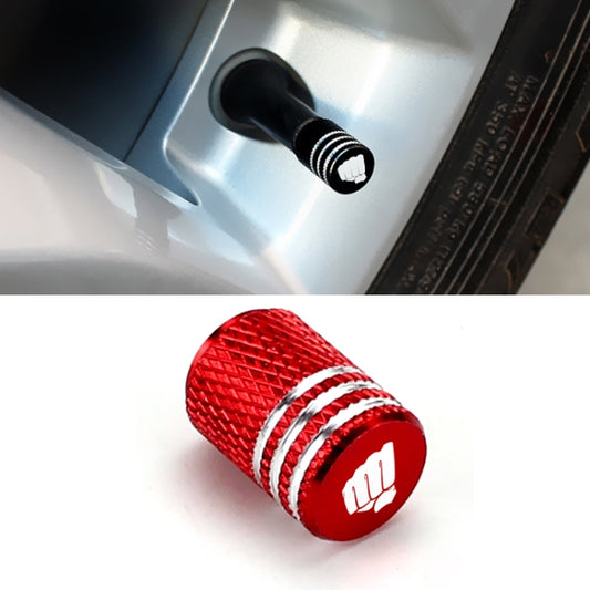 Laser Power Gesture Motivational Fist Car Tire Valve Cap, Specification: Red - Tire Valve Caps by buy2fix | Online Shopping UK | buy2fix