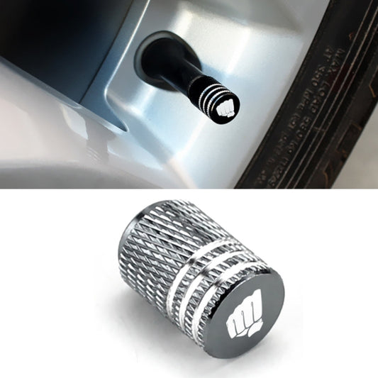 Laser Power Gesture Motivational Fist Car Tire Valve Cap, Specification: Gray - Tire Valve Caps by buy2fix | Online Shopping UK | buy2fix