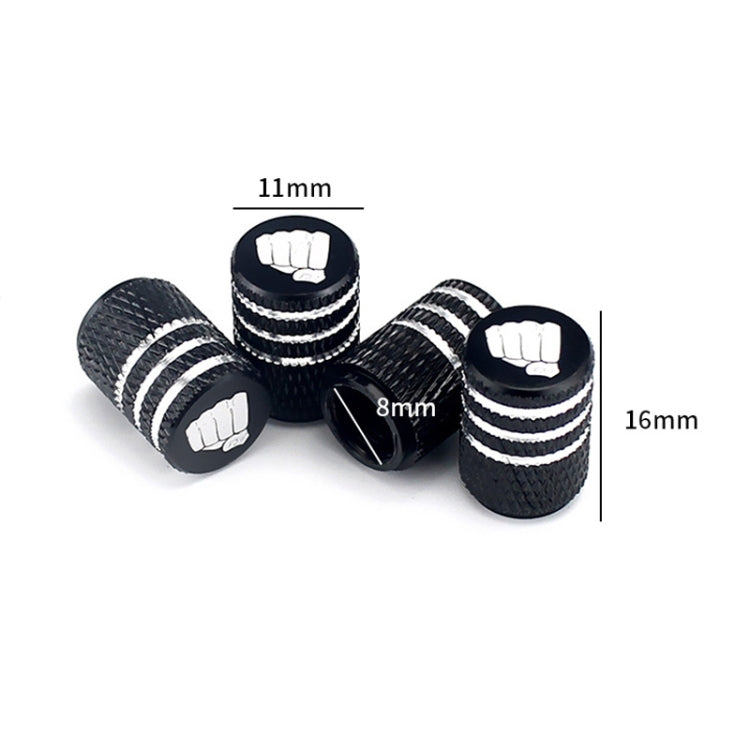 Laser Power Gesture Motivational Fist Car Tire Valve Cap, Specification: Blue - Tire Valve Caps by buy2fix | Online Shopping UK | buy2fix
