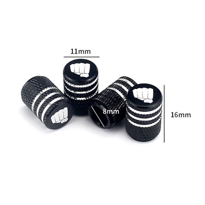 Laser Power Gesture Motivational Fist Car Tire Valve Cap, Specification: Blue - Tire Valve Caps by buy2fix | Online Shopping UK | buy2fix