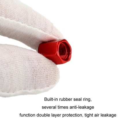 4pcs/set Skull Metal Car Tire Universal Modified Aluminum Alloy Valve Cap(Red) by buy2fix