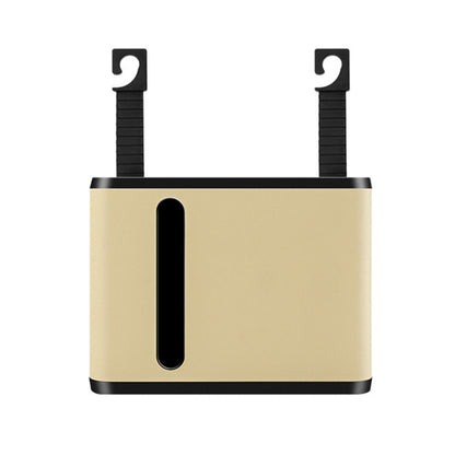 Car Seat Back Hanging Tissue Storage Box(Beige) by buy2fix