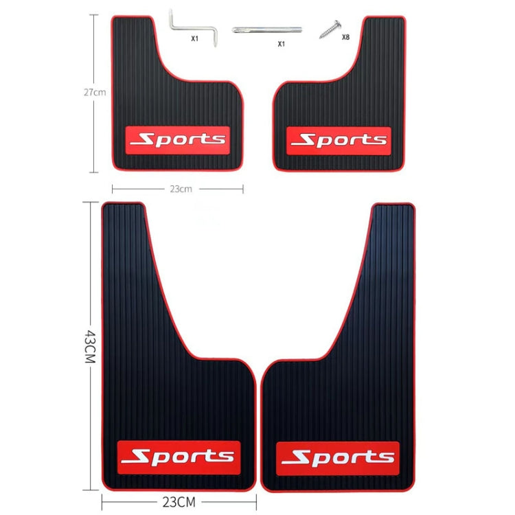 2pcs Car Tire Mud Flap Modification Plastic Anti-Splash Mud Flap, Style: Cat Eye by buy2fix