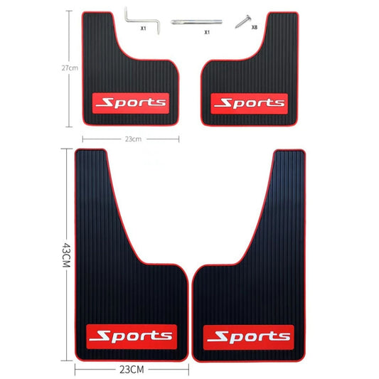 2pcs Car Tire Mud Flap Modification Plastic Anti-Splash Mud Flap, Style: Cat Eye - Mudguards by buy2fix | Online Shopping UK | buy2fix