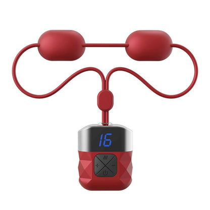 Mini Hanging Neck EMS Pulse Cervical Massager Shoulder and Neck Physiotherapy Instrument(Red) - Massage & Relaxation by buy2fix | Online Shopping UK | buy2fix