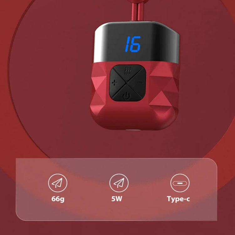 Mini Hanging Neck EMS Pulse Cervical Massager Shoulder and Neck Physiotherapy Instrument(Red) - Massage & Relaxation by buy2fix | Online Shopping UK | buy2fix