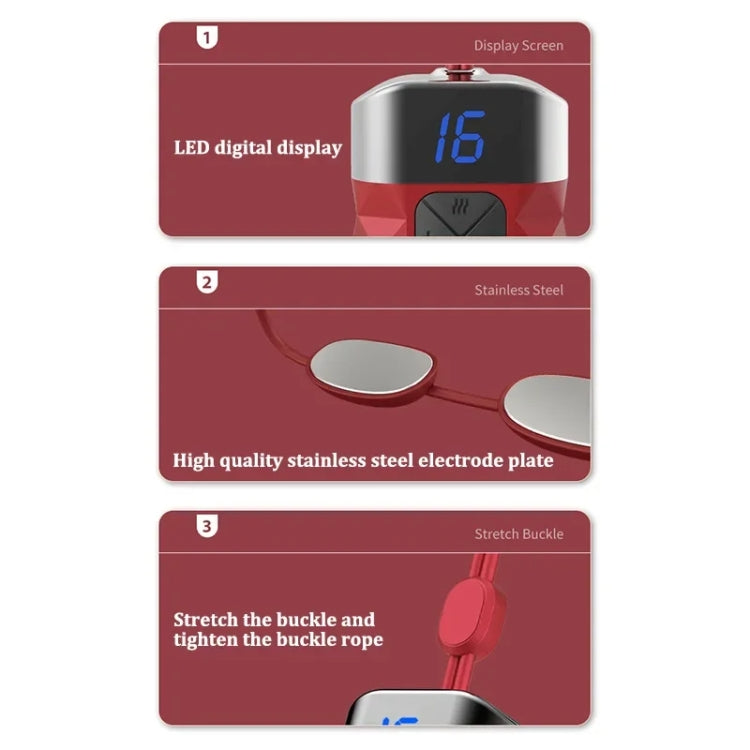 Mini Hanging Neck EMS Pulse Cervical Massager Shoulder and Neck Physiotherapy Instrument(Red) - Massage & Relaxation by buy2fix | Online Shopping UK | buy2fix
