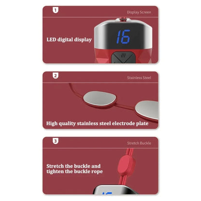 Mini Hanging Neck EMS Pulse Cervical Massager Shoulder and Neck Physiotherapy Instrument(Red) - Massage & Relaxation by buy2fix | Online Shopping UK | buy2fix