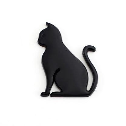 3D Cute Car Decoration Body Scratch Blocking Sticker, Color: Black Cat - 3D Metal Sticker by buy2fix | Online Shopping UK | buy2fix