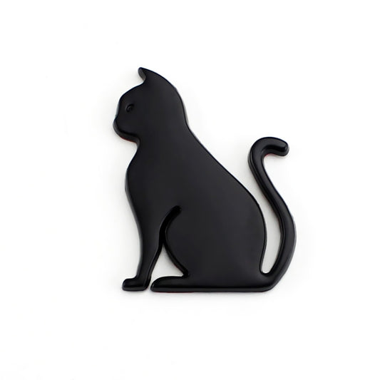 3D Cute Car Decoration Body Scratch Blocking Sticker, Color: Black Cat - 3D Metal Sticker by buy2fix | Online Shopping UK | buy2fix