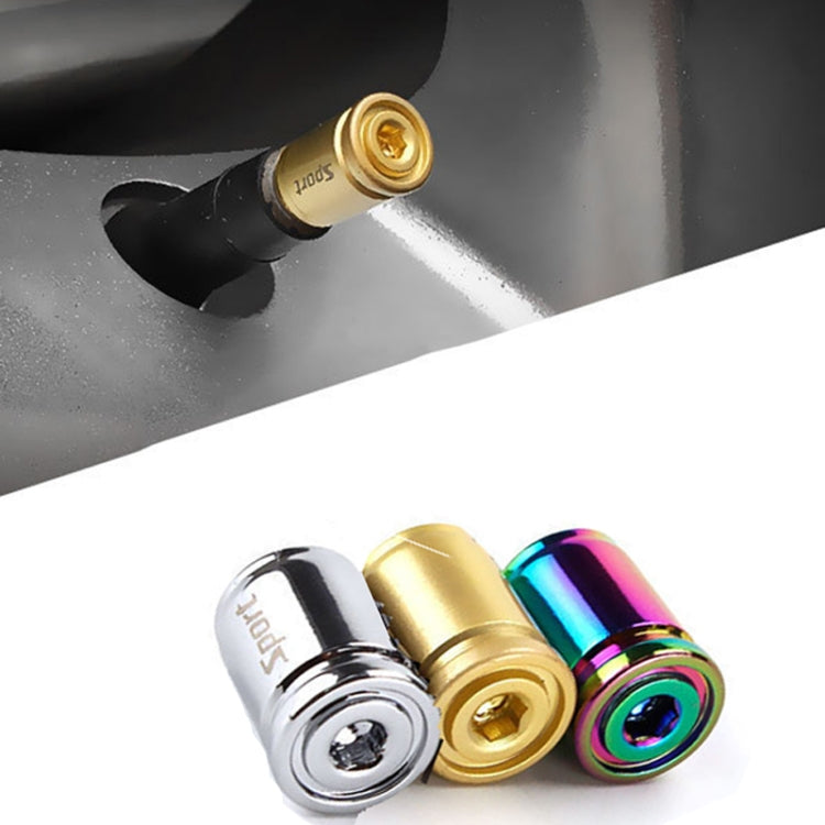 4pcs /Set Sport Anti-Theft Car Tire Valve Caps Universal Valve Cover With Wrench(Colorful) by buy2fix