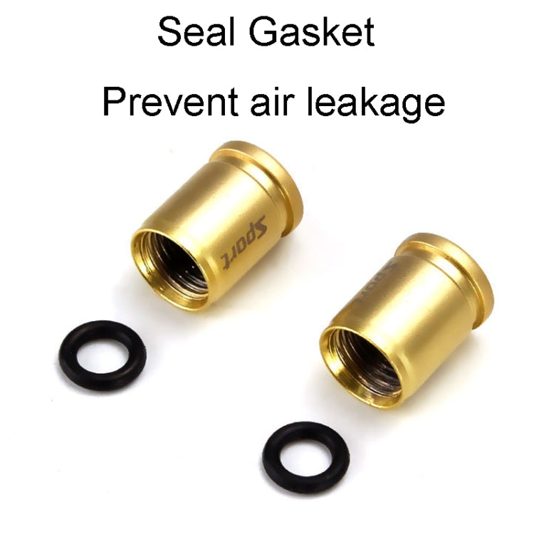 4pcs /Set Sport Anti-Theft Car Tire Valve Caps Universal Valve Cover With Wrench(Gold) - Tire Valve Caps by buy2fix | Online Shopping UK | buy2fix