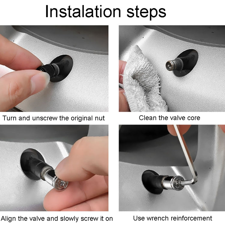 4pcs /Set Sport Anti-Theft Car Tire Valve Caps Universal Valve Cover With Wrench(Colorful) by buy2fix