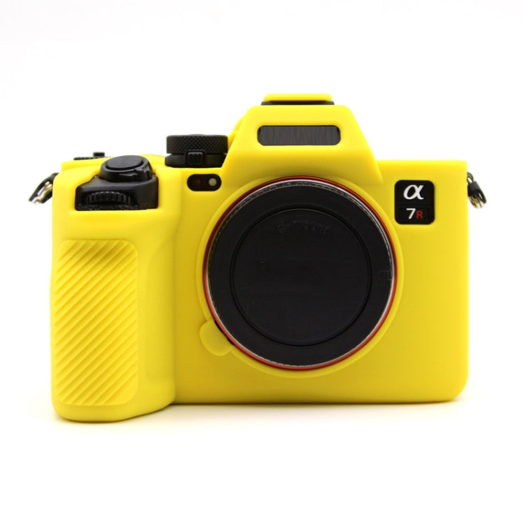 For Sony A7RV Mirrorless Camera Protective Silicone Case, Color: Yellow by buy2fix