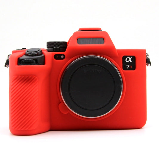 For Sony A7RV Mirrorless Camera Protective Silicone Case, Color: Red by buy2fix