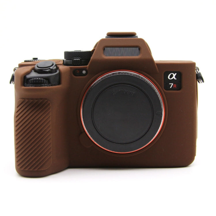For Sony A7RV Mirrorless Camera Protective Silicone Case, Color: Coffee by buy2fix